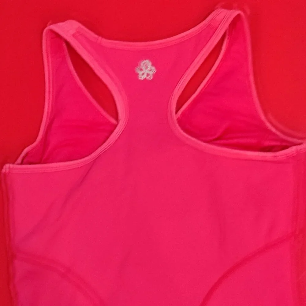 Tuff Athletics tank top with pocket pink women's size S - Picture 4 of 6